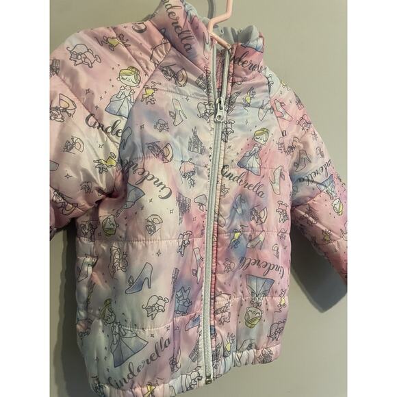 Disney parks Cinderella Toddler puffer jacket‎ Size 2 - Picture 3 of 5